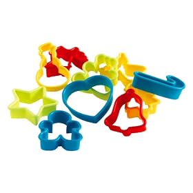 Mastrad - F51025 - Lot de 10 Mini Emporte-Pi�ces - Th�mes Animaux - F�te