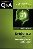 Evidence: Questions & Answers (Questions and Answers Series (Oxford University Press).)