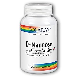 Solaray Solaray D-Mannose with Cranactin, 1000mg, 120 Count