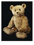 A Fine Steiff Pale Golden Plush Covered Teddy Bear with Large Deep Set Black Button Eyes, circa 1910 Art Giclee Poster Print by Steiff, 12x16