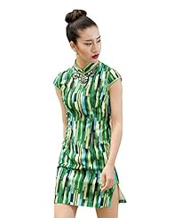 Striped Print Polyester Short Club Dress/Evening Dress/Prom Dress/Party Dress 