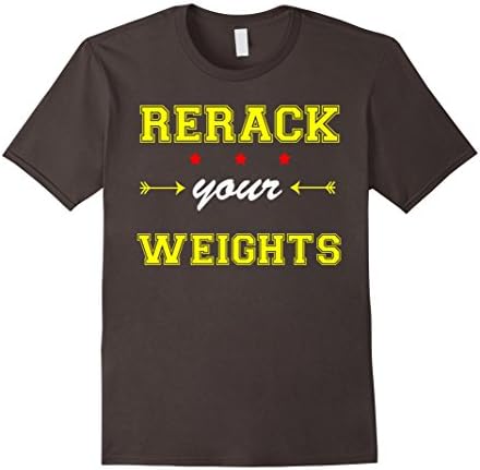 Men's rerack your weights shirt, limited edition not sold in store Large Asphalt
