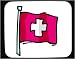 Mouse Pad with International, Switzerland, national flag