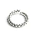 10 pcs 925 Sterling Silver 8mm Round Twisted Open Jump Rings 17 GA Gauge/1.2mm Wire