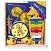 6 Piece Music Tambourine Xylophone Maracas Cymbal triangle