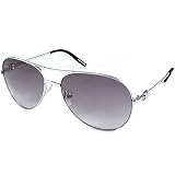 Boss by Hugo Boss Womens Metal Sunglasses, Silver/Grey Gradient