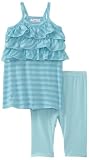 Little Ella Baby-girls Infant Mini Waldo Tunic Legging Set, Breeze, 12-18 Months