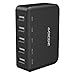 QICENT 39W 5-Port Raid Charger Multiport USB Charging Station 2.4amp Universal Charger HUB For Samsung SmartPhone Apple Iphone 6 6S