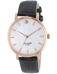 kate spade new york Womens 1YRU0310 City Fog Embossed Croc Metro Watch
