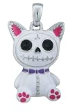 White Cat Mao-Mao Furry Bones Collectible Pendant Necklace