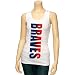 Atlanta Braves Shirt : Atlanta Braves Ladies White Oversize Graphic Tank Top