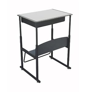 Safco AlphaBetter Desk, 36 by 24 Premium Top with Book Box by 