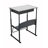 Safco AlphaBetter Desk, 28 by 20 Premium Top with Book Box