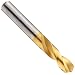Dormer R520 Solid Carbide Short Length Drill Bit, TiN Finish, Round Shank, 130 Degree Special Point, 9/16" Cutting Diameter (Pack of 1)