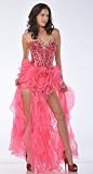 Zeilei 5878 Corset Sequins Ruffle Skirt Pageant Prom Dress