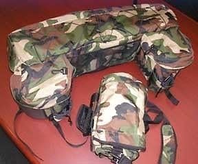 ATV Quad Pack Camo Insulated Side Coolers Drink Key Shot Gun Shell Holder