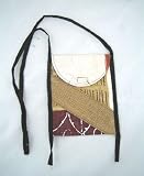 Tracks Handpainted Passport Holder/Shoulder Bag