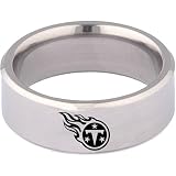 Team Titanium Tennessee Titans 8mm Titanium Ring 10