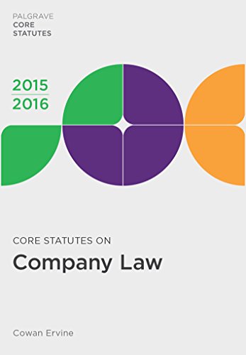 Core Statutes on Company Law 2015-16 (Palgrave Core Statutes)