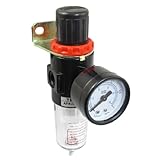 uxcell　空気圧フィルター レギュレータ　AFR シリーズ　AFR-2000　ガス源　治療　レギュレータ　1/4"PT