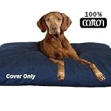 The Largest XXXL 55"X47"X4" Extra Large Jumbo Super Duty Denim Jean Dog Pet Bed cover - Replacement Cover only
