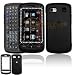 Durable Hard Black Rubberized Snap-on Protective Case Cover with Diamonds for LG Xenon GR500 [Beyond Cell Packaging]