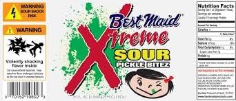 Best Maid Xtreme Sour Pickle Bitez 24oz Jar (Pack of 1)