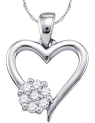 0.10CTW DIAMOND HEART PENDANT
