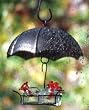 Parasol SHADE10-B Rain / Shade Guard for Hummingbird Feeders - Black Umbrella