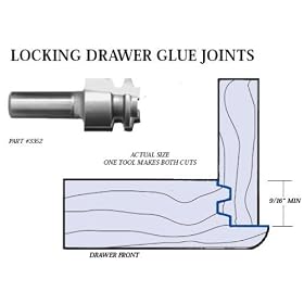 Whiteside 3352 Locking Drawer Glue Joint Router Bit