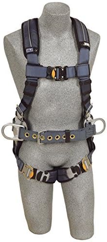 DBI/SALA,ExoFit XP 1110153 Fall Protection Full Body Harness, 3 D-Ring's, Quick Connect Buckle Legs, Belt and Hip Pad, 420 LB. Capacity by Capital Safety