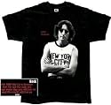 John Lennon 'New York City Photo' 2-sided black t-shirt