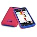 BLU ArmorFlex PC+silicon case for Studio 5.0C HD - Carrying Case - Retail Packaging - Neon Pink+Blue