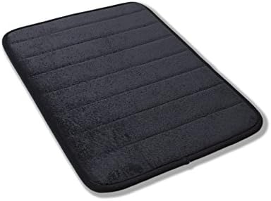 DuraGood® Premium Eco-Friendly Anti-Bacterial Memory Foam Bath Mat	 (Black, 17" x 24")