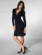 Norma Kamali Everlast 30's Long Sleeve Dress in Navy