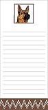German Shepherd Pattern List Pad/Notepad- Gift for Dog Lovers