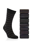 7 Pairs of Freshfeet Cotton Rich Stripe Socks with Silver Technology [T10-0183S-S]