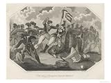 At the Battle of Alexandria the French Colours are Seized by an English Soldier Giclee Poster Print by Taylor, 24x18