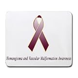 Hemangioma and Vascular Malformation Awareness Ribbon Mouse Pad