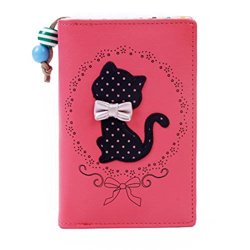 Damara Girls Cat Print Medium Faux Leather Purse