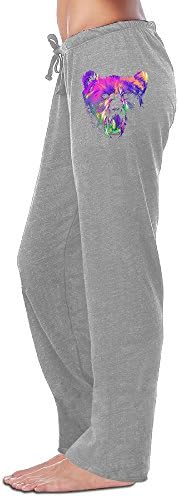 Shehe Women's Ursa Major Constellation Running Pants Ash Size L