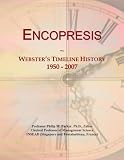 Encopresis: Webster's Timeline History, 1950 - 2007