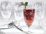 South Beach Palm Iced Tea Glasses Set of 4
