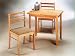 Kitchen & Housewares : BEAUTIFUL NEW ALL NATURAL SOLID WOOD TABLE SET