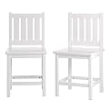 Set of 2 Chairs - White