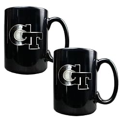 Georgia Tech Yellowjackets NCAA 2pc Coffee Mug Set by Great American Products