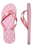 White Ribbons Breast Cancer Awareness Flip Flop - Plus Size Swimsuit Plus Size Swimsuit