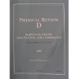 Physical Review D; Particles, Fields, Gravitation, and Cosmology D15 (Articles of November 2007) by  American Physical Society