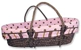 Baby Moses Basket in Pink Maya Print