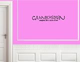 GRANDCHILDREN COMPLETE LIFE’S CIRCLE OF LOVE Vinyl wall lettering stickers quotes and sayings home art decor decal